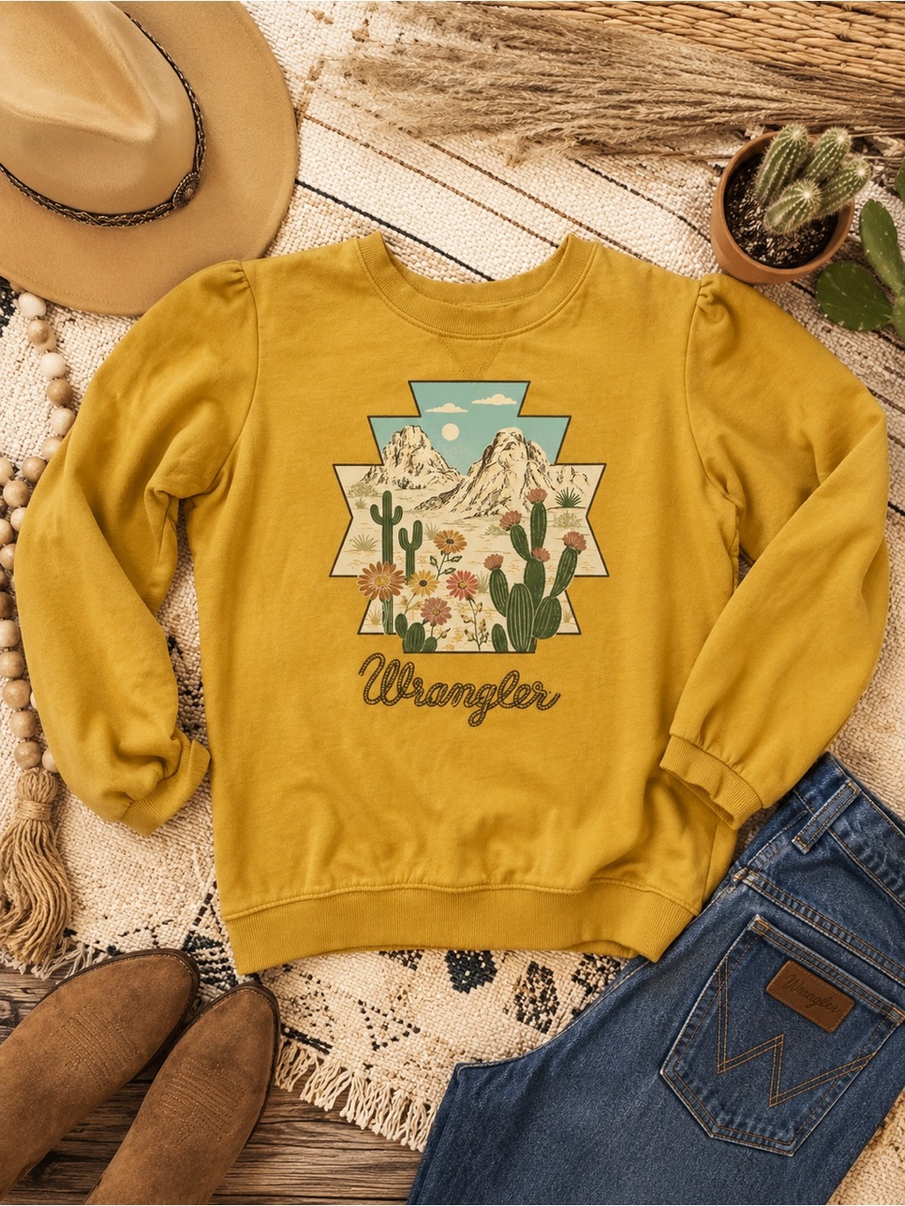 Wrangler Cowboy Sweatshirt Womens
( g1 - Picture 1 of 4
